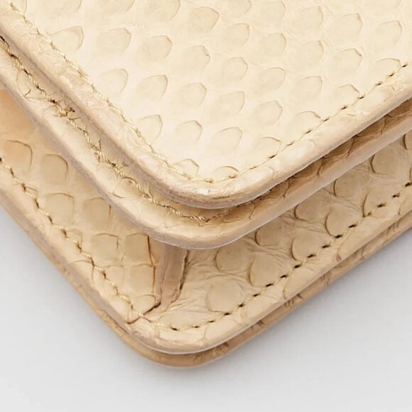 Celine Beige Python Mini Box Bag - Picture 4 of 11